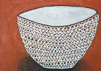 Skål med geometriskt mönster av Dale Hefer & Family