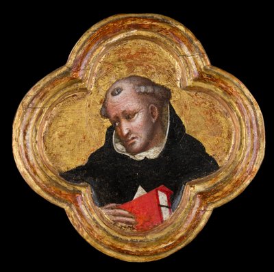 St. Thomas av Aquino (tempera på panel) av Dalmasio di Jacopo Scannabecchi Dalmasio di Jacopo Scannabecchi