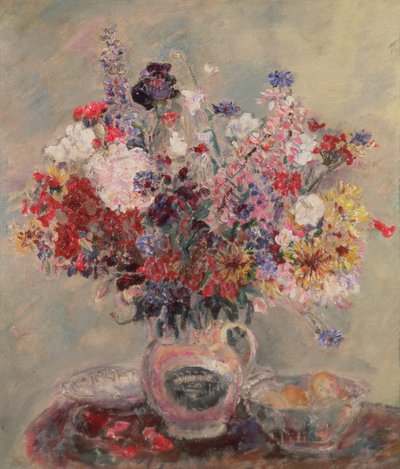 Sommarblommor (målning) av Dame Ethel Walker