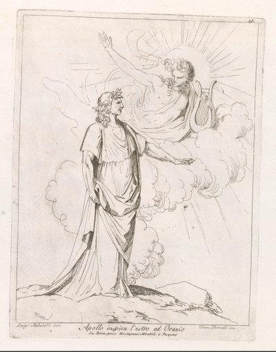 Apollo inspirerar Horace Apollo inspirerar l