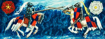 Rosornas krig (gouache på papper) av Dan Escott