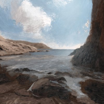 Castle Cove-stranden av Dan Hobday