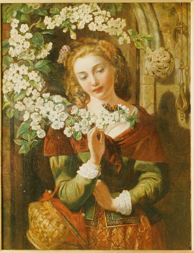 maj (olja på panel) av Daniel Maclise