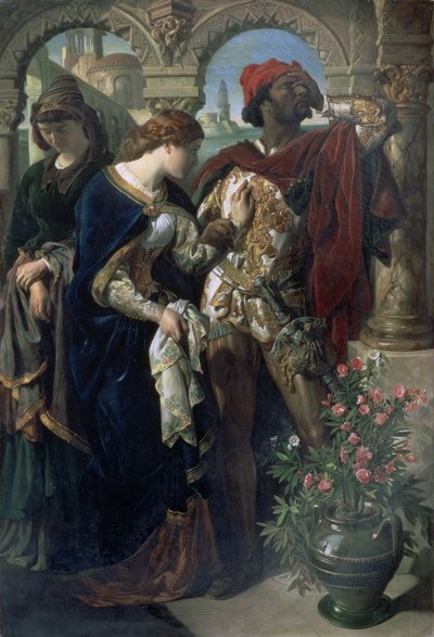 Othello, Desdemona och Emilia av Daniel Maclise
