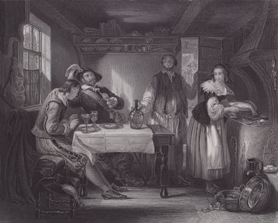 Gil Blas på Pennaflor (gravyr) av Daniel (after) Maclise