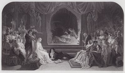 Hamlet (gravyr) av Daniel (after) Maclise