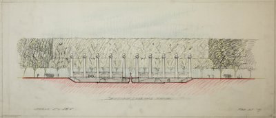 Potomac Round Point, Washington D.C., avsnittsskiss, 1909. av Daniel Burnham