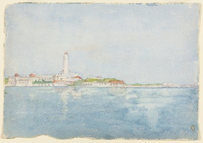 Skiss tagen i Alger, Nordafrika, Reseskiss, 1896. av Daniel Burnham