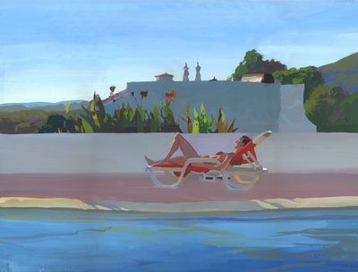 Faro (akryl på duk) av Daniel Cacouault