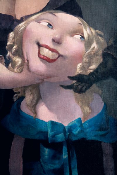 Förslaget, detalj, från Bluebeard av Charles Perrault (1628-1703) av Daniel Cacouault