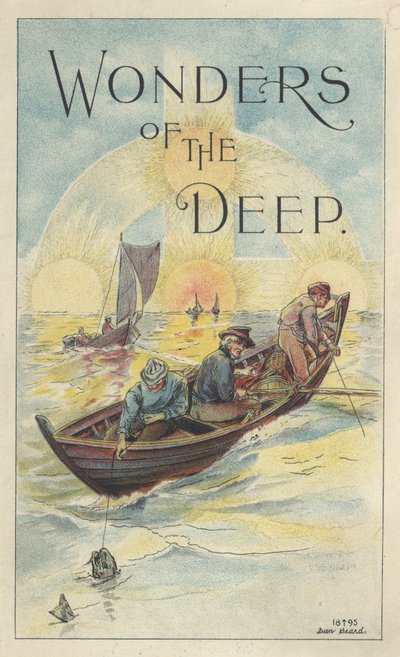 "Djupets underverk", reklam för Scotts emulsion av torskleverolja med hypofosfiter, 1895 av Daniel Carter Beard