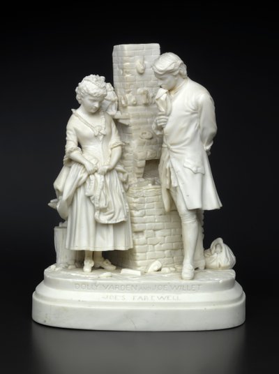 Joes Farewell, designad 1872-73 (oglaserat porslin) av Daniel Chester French