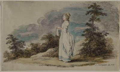 Susanne The Artists Daughter vid tjugoett års ålder, 1782. av Daniel Nikolaus Chodowiecki
