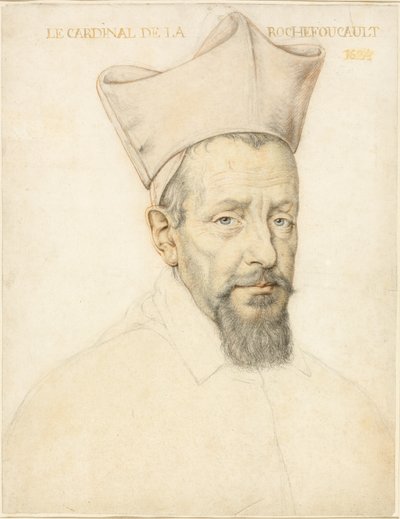 Byst av kardinal de la Rochefoucauld av Daniel Dumonstier