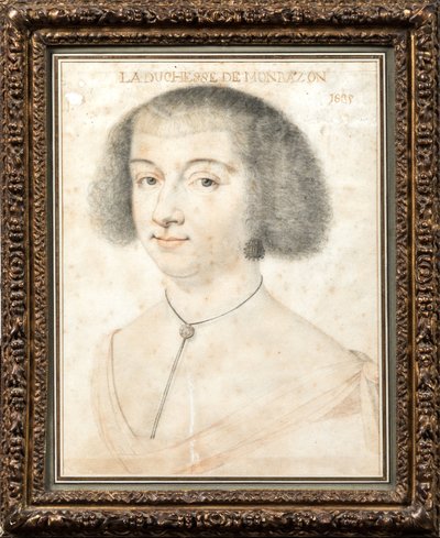 Daniel Dumonstier - Porträtt av hertiginnan av Montbazon av Daniel Dumonstier