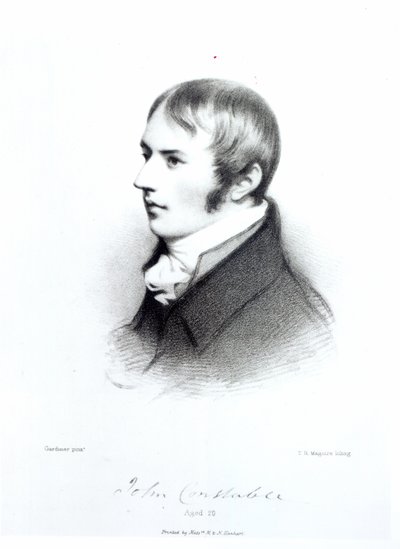 John Constable, 20 år, graverad av Thomas Herbert Maguire av Daniel Gardner
