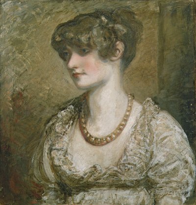 Porträtt av en ung kvinna (tempera på papper) av Daniel Gardner