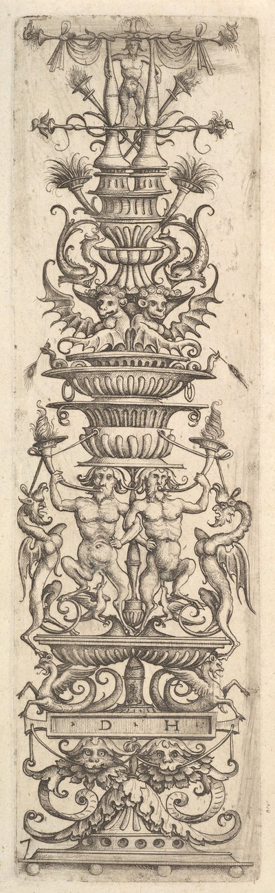 Candelaber grotesk, ca. 1485-1536. av Daniel Hopfer