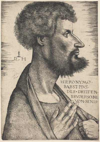 Jerome av Siena av Daniel Hopfer