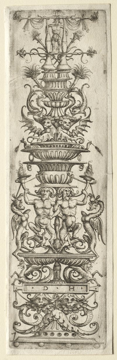 Prydnadsfilé med Candelabre-Ornament. av Daniel Hopfer