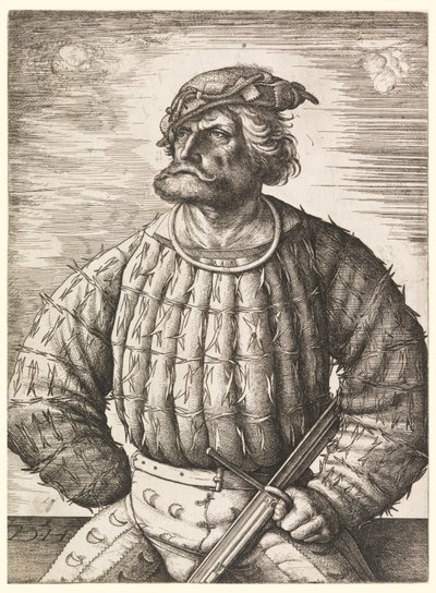 Porträtt av Conrad von der Rosen av Daniel Hopfer