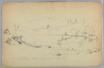 Ammonoosuc River och White Mountains, N.H. av Daniel Huntington