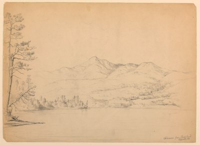 Teckning, Chocorua Mountain från Cara