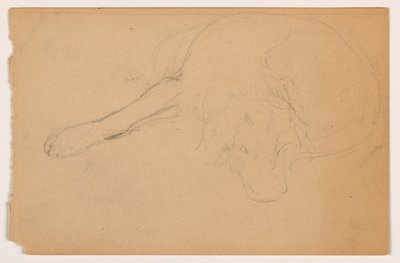 Teckning, Miol (en pekare), ca 1862 av Daniel Huntington