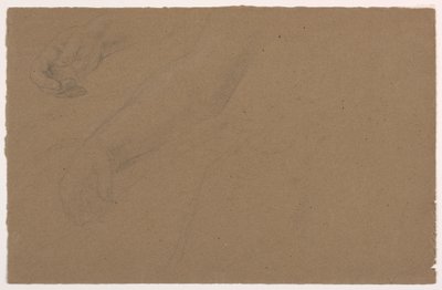 Teckning, studier av höger hand, 1850-60 av Daniel Huntington
