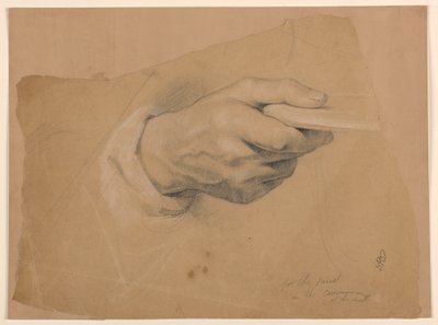 Teckning, Studie till "Communion of t", 1844 av Daniel Huntington