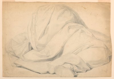 Teckning, studie till "De sjukas nattvard", 1844-45 av Daniel Huntington