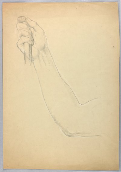 Ritning, studie till duplikat av "C", 1850 av Daniel Huntington