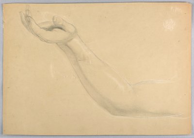 Ritning, studie till duplikat av "C", 1850 av Daniel Huntington