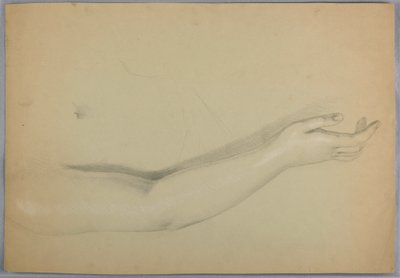 Ritning, studie till duplikat av "C", 1850 av Daniel Huntington