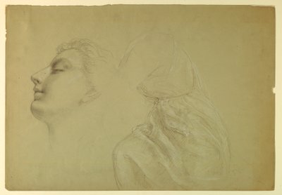 Teckning, studie till "Rättvisa och fred", 1886 av Daniel Huntington