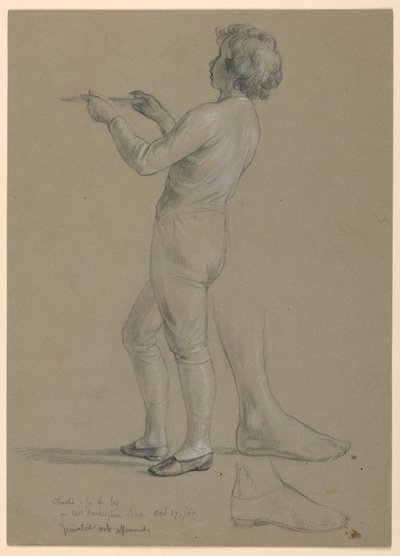 Teckning, studie till "Martha Washington Reception", 1860 av Daniel Huntington