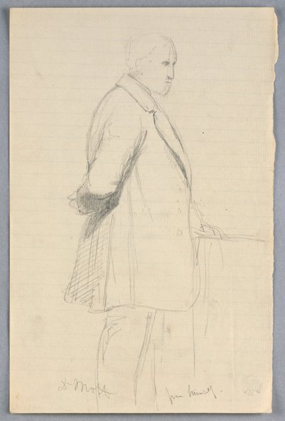 Teckning, studie till "Scientific Group", 1858 av Daniel Huntington