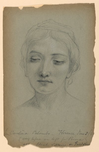 Teckning, Studie till "Guldsmeden", 5 juni 1883 av Daniel Huntington