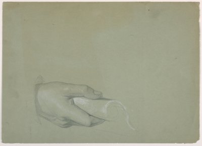 Teckning, studie till "Tribute Money", 1852 av Daniel Huntington