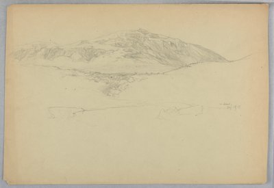 Landskapsskiss, Mount Desert, Maine av Daniel Huntington