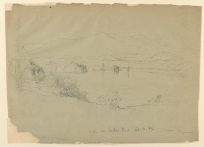 Landskapsskiss, Walker Pond, New Hampshire av Daniel Huntington