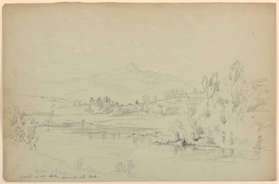 Mount Chocorua, från bäcken av Daniel Huntington