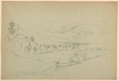 Mount Washington från Road av Jefferson, New Hampshire av Daniel Huntington