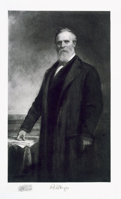 Rutherford B. Hayes, USA:s 19:e president, pub. 1901 (fotogravyr) av Daniel Huntington