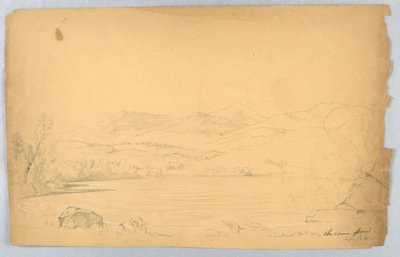 Sandwich Mountains och Chocorua Pond av Daniel Huntington