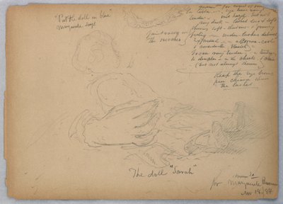 Skisser till porträtt av Marguerite Burrows, 18 november 1884 av Daniel Huntington
