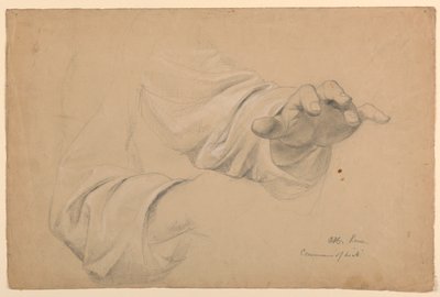Studie för "Communion of the Sick" av Daniel Huntington