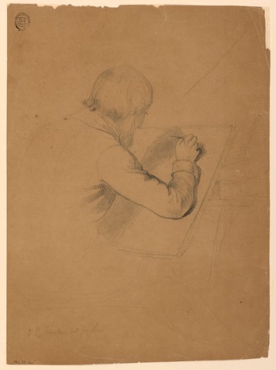 Studie för "Communion of the Sick" av Daniel Huntington