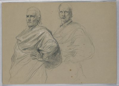 Studie för "Titian Showing av Daniel Huntington