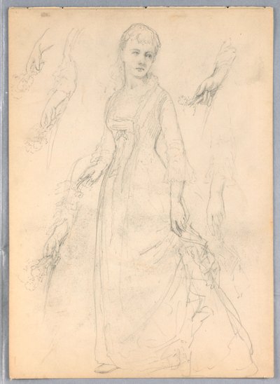Studie för "Titian Showing av Daniel Huntington